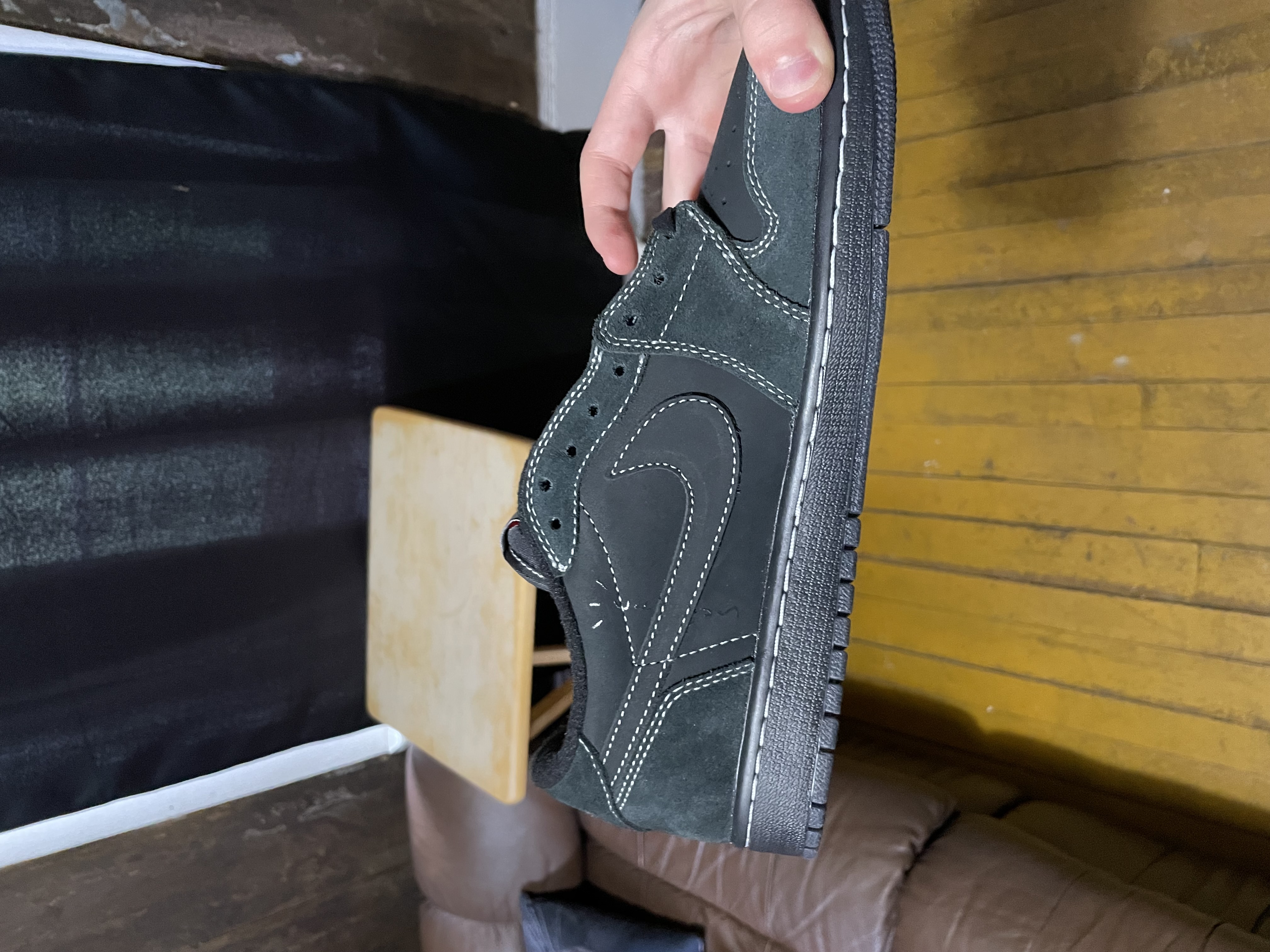 PK God Batch Air Jordan 1 Retro Low OG SP Travis Scott Black Phantom DM7866-001 review PotterDareDevil 02