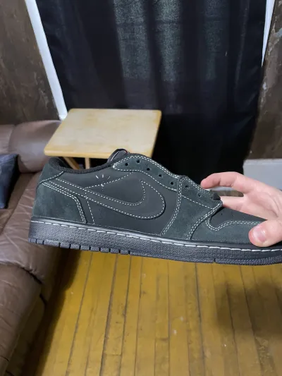 PK God Batch Air Jordan 1 Retro Low OG SP Travis Scott Black Phantom DM7866-001 review PotterDareDevil 01