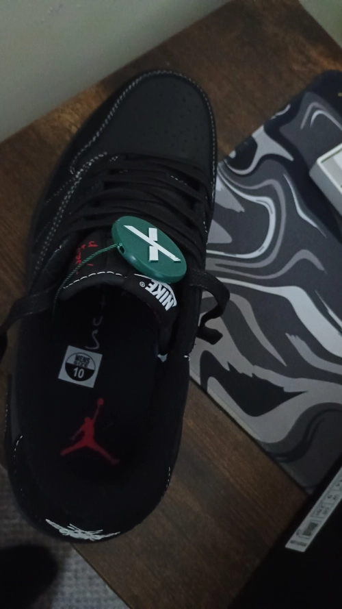 PK God Batch Air Jordan 1 Retro Low OG SP Travis Scott Black Phantom DM7866-001 review 