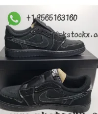 PK God Batch Air Jordan 1 Retro Low OG SP Travis Scott Black Phantom DM7866-001 review 2
