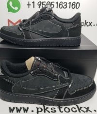 PK God Batch Air Jordan 1 Retro Low OG SP Travis Scott Black Phantom DM7866-001 review 4