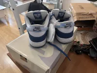 PK God Batch Born x Raised x Nike SB Dunk Low Blue White FN7819-400 review 0