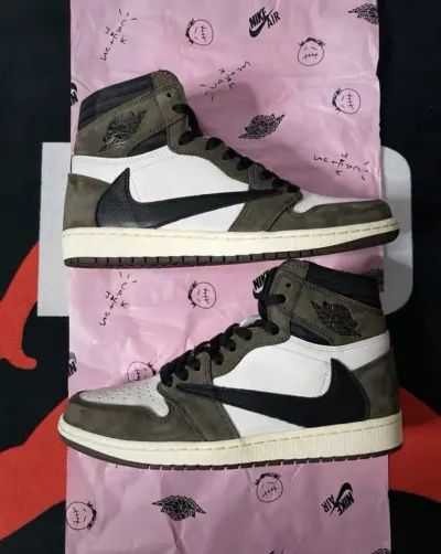 PK God Batch Air Jordan 1 Retro High Travis Scott CD4487-100 review R***