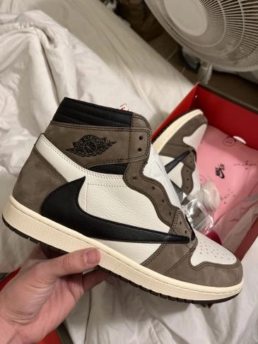PK God Batch Air Jordan 1 Retro High Travis Scott CD4487-100 review 
