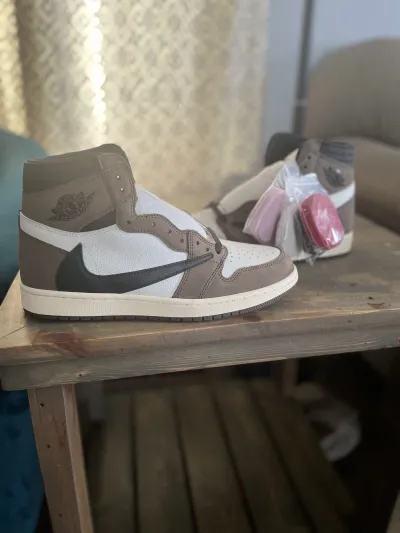 PK God Batch Air Jordan 1 Retro High Travis Scott CD4487-100 review Waylan 00