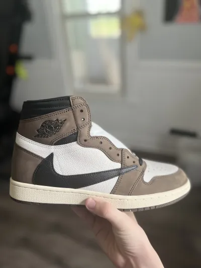PK God Batch Air Jordan 1 Retro High Travis Scott CD4487-100 review Waylan 01