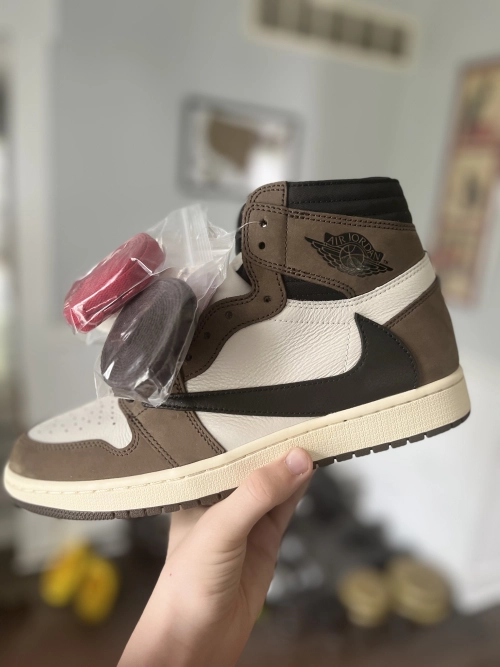 PK God Batch Air Jordan 1 Retro High Travis Scott CD4487-100 review 
