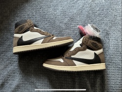 PK God Batch Air Jordan 1 Retro High Travis Scott CD4487-100 review D.Luffy