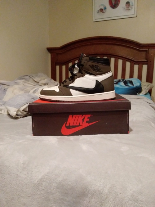 PK God Batch Air Jordan 1 Retro High Travis Scott CD4487-100 review 