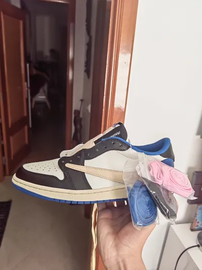【Flash Sale】Travis Scott x Fragment Design x Air Jordan 1 Low DM7866-140 review Pedro a tartaruga 02