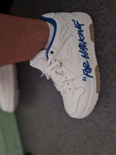 PK God Batch OFF-WHITE Out Of Beige Blue OMIA18 9S22LEA00 30145 review K*** 01