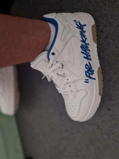 PK God Batch OFF-WHITE Out Of Beige Blue OMIA18 9S22LEA00 30145 review 