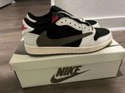 【Flash Sale】Air Jordan 1 Retro Low OG SP Travis Scott Olive (W) DZ4137-106 review M*** 01
