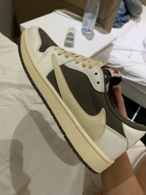 【Flash Sale】Air Jordan 1 Retro Low OG SP Travis Scott Reverse Mocha DM7866-162  review 
