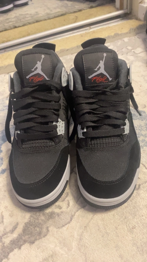 Special offer Batch Air Jordan 4 Retro Black Canvas DH7138-006 review 