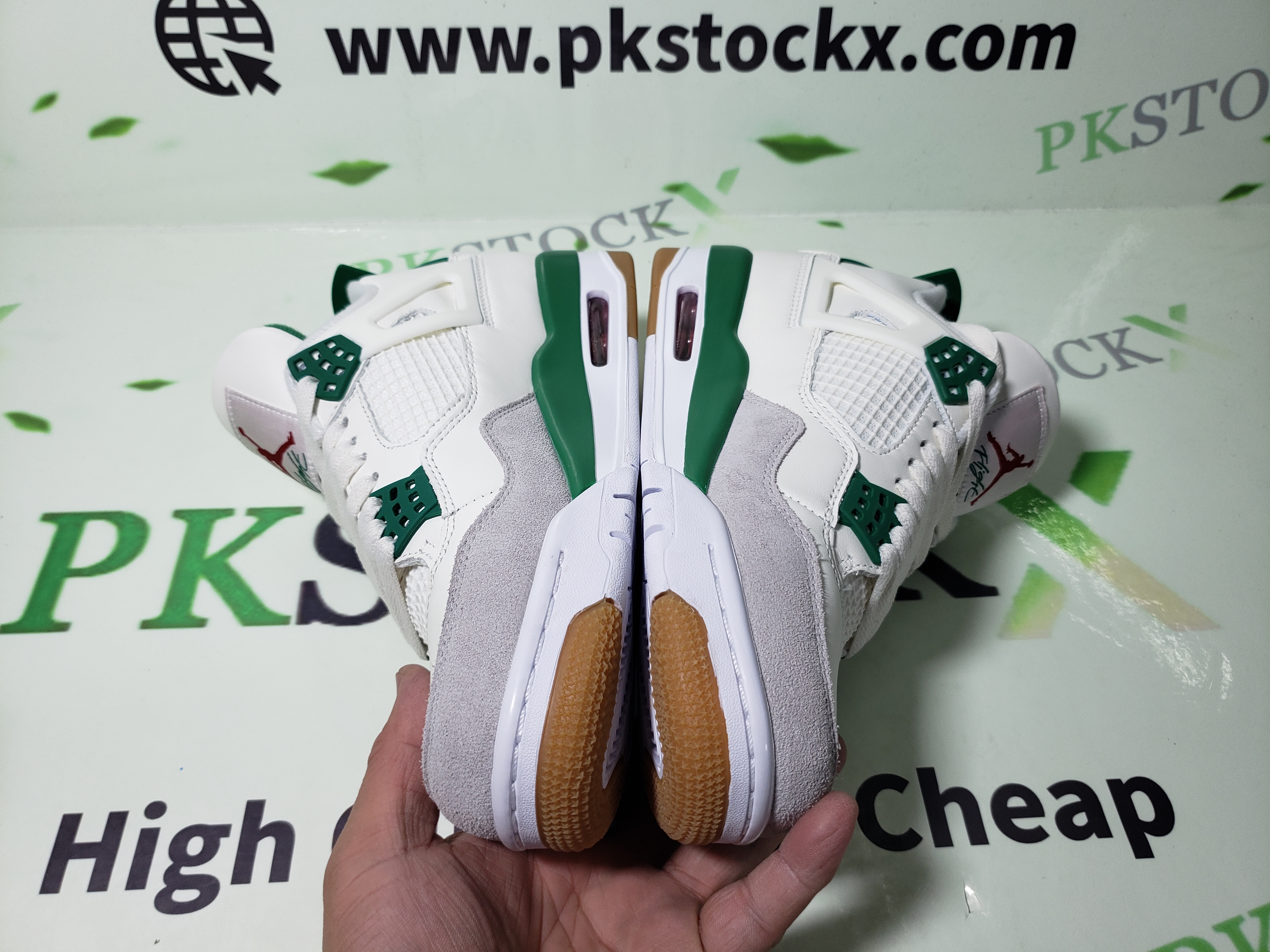 PK God Batch Air Jordan 4 SB Pine Green DR5415-103 review R*** 01