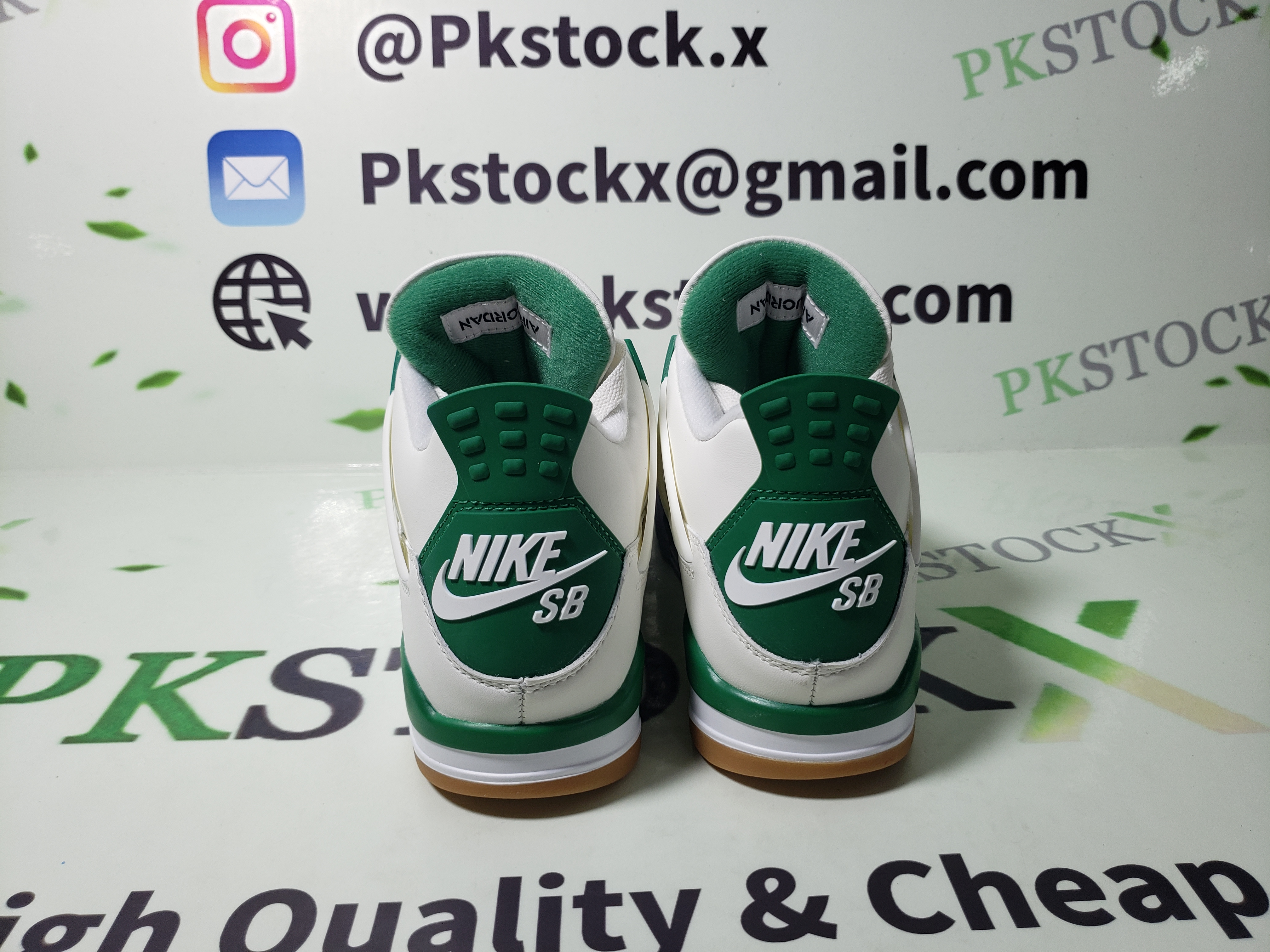 PK God Batch Air Jordan 4 SB Pine Green DR5415-103 review R*** 03
