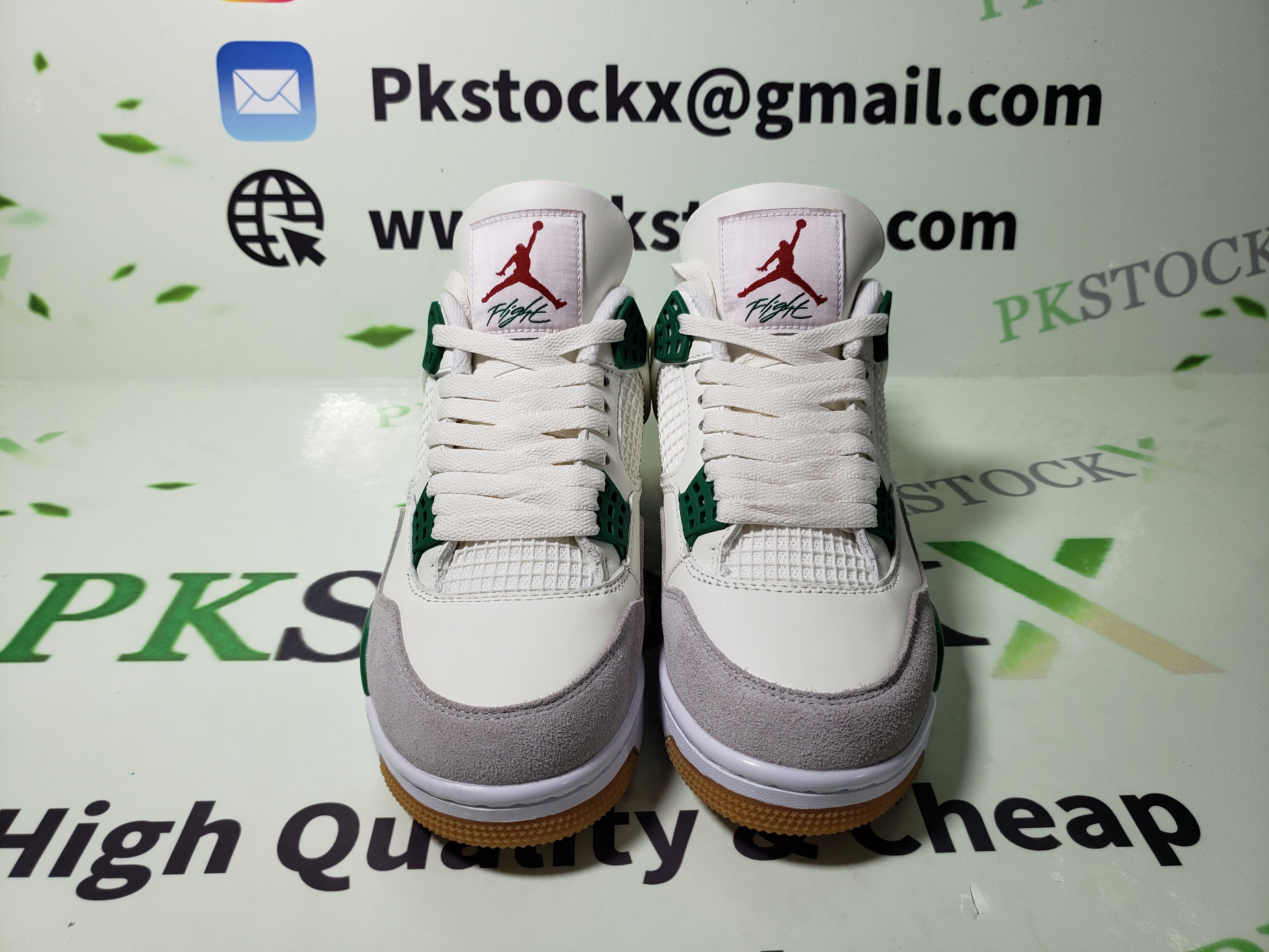 PK God Batch Air Jordan 4 SB Pine Green DR5415-103 review R*** 04