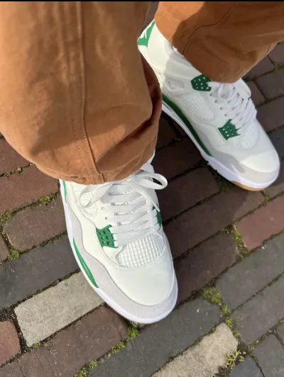 PK God Batch Air Jordan 4 SB Pine Green DR5415-103 review T*** 00