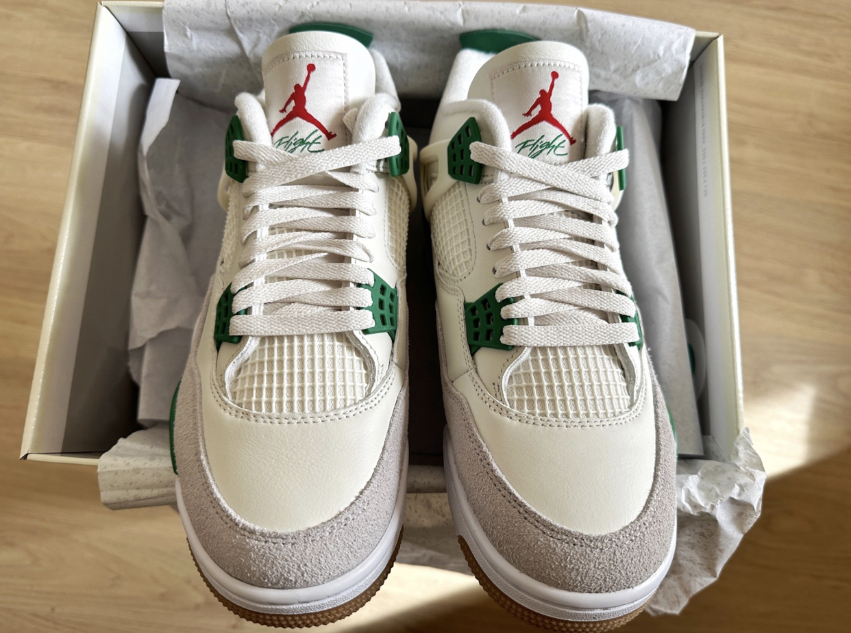 PK God Batch Air Jordan 4 SB Pine Green DR5415-103 review K*** 01