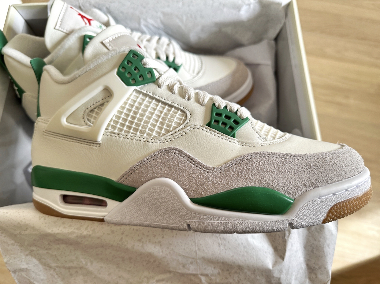 PK God Batch Air Jordan 4 SB Pine Green DR5415-103 review K*** 02