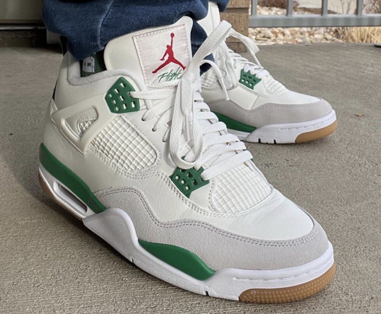 PK God Batch Air Jordan 4 SB Pine Green DR5415-103 review D***