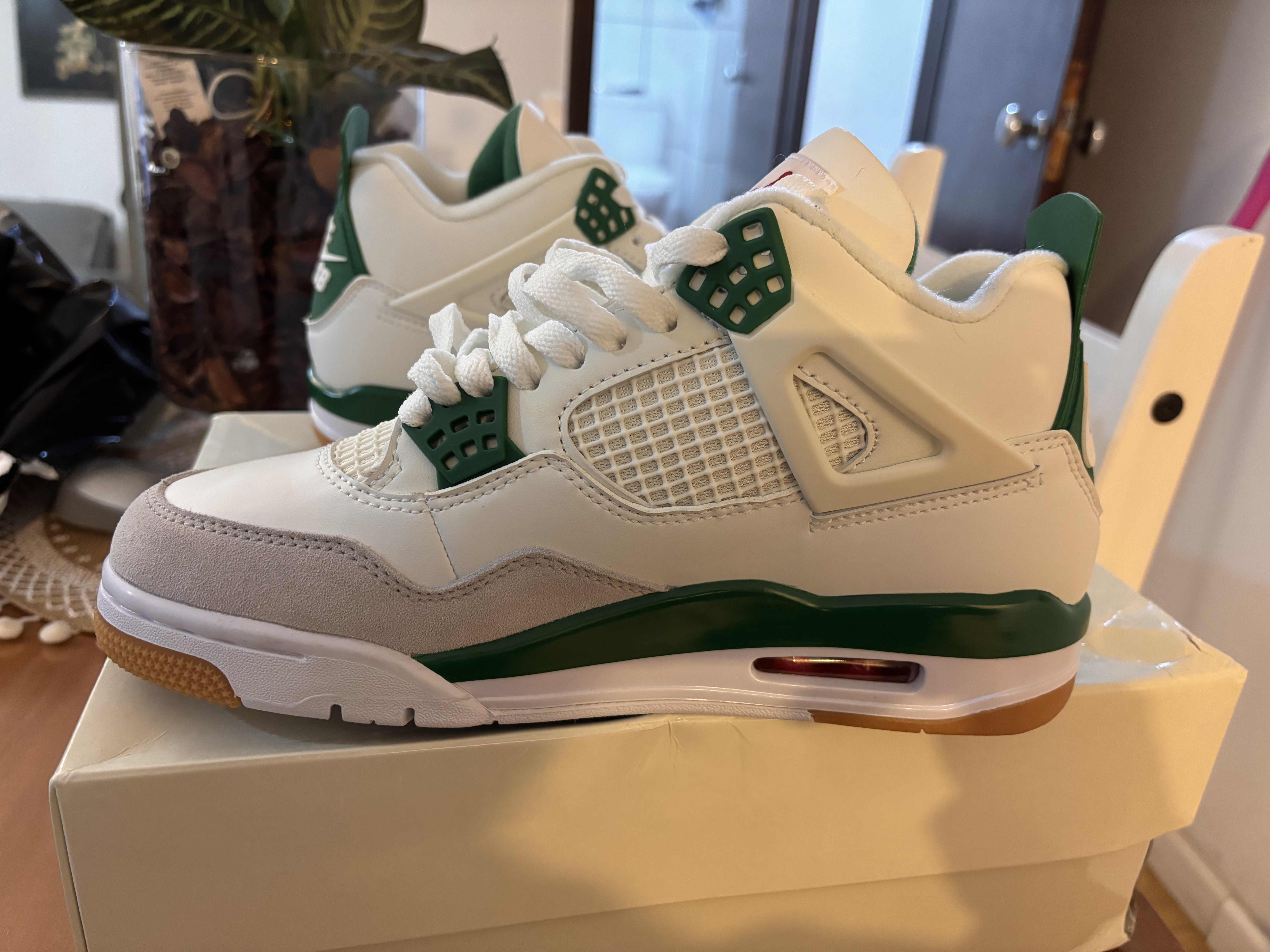 PK God Batch Air Jordan 4 SB Pine Green DR5415-103 review Thony 00