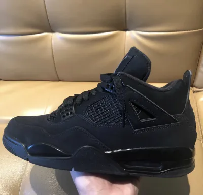 PK God Batch Air Jordan 4 Black Cat CU1110-010 review G*** 00