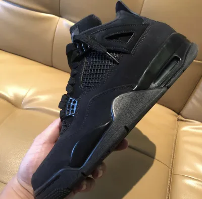 PK God Batch Air Jordan 4 Black Cat CU1110-010 review G*** 03
