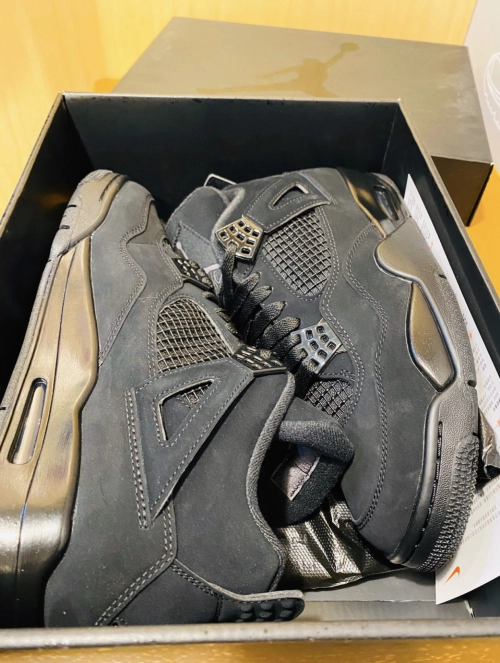 PK God Batch Air Jordan 4 Black Cat CU1110-010 review 