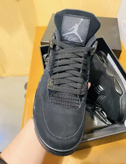 PK God Batch Air Jordan 4 Black Cat CU1110-010 review J*** 04