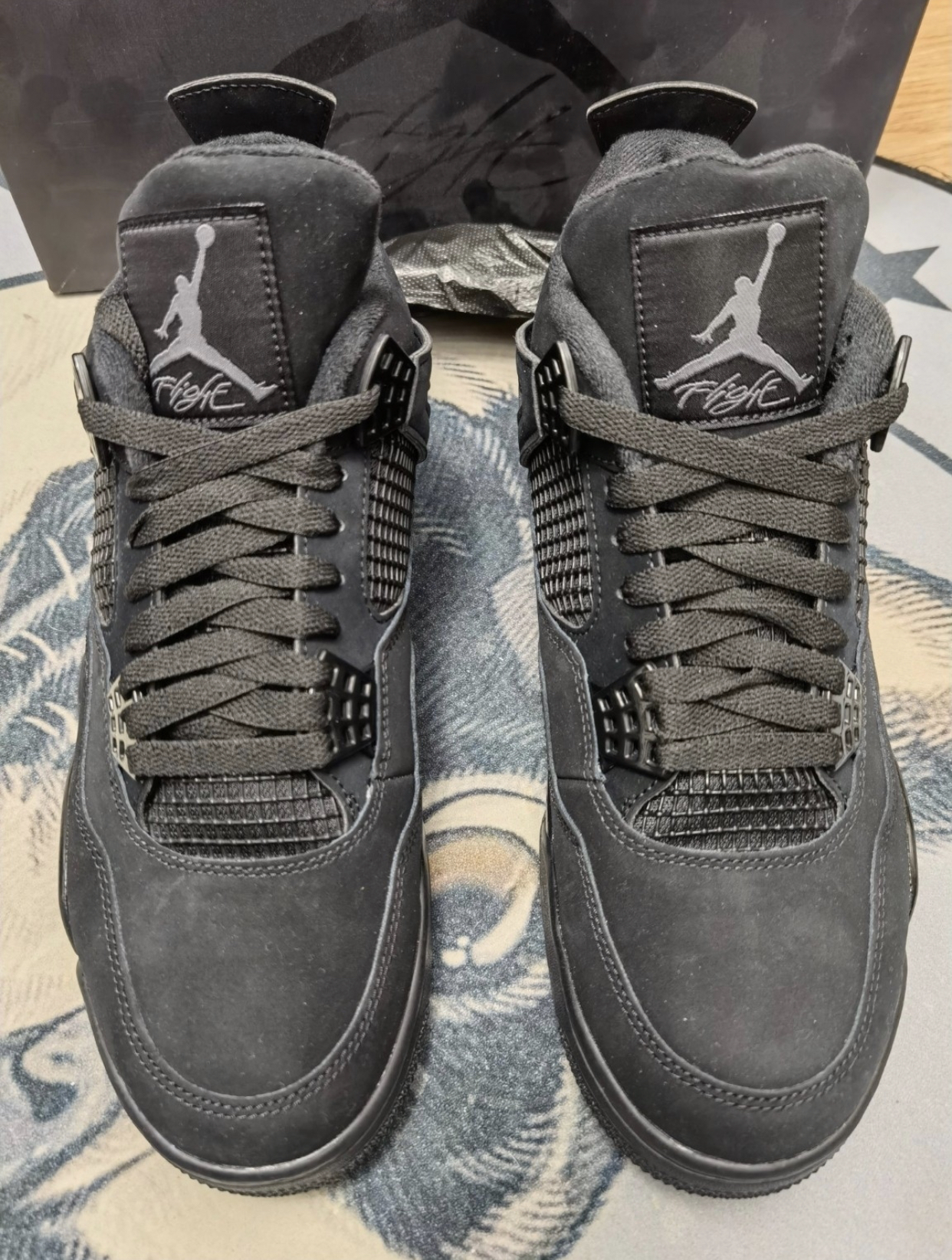 PK God Batch Air Jordan 4 Black Cat CU1110-010 review S*** 02
