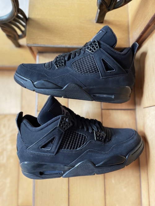 PK God Batch Air Jordan 4 Black Cat CU1110-010 review 