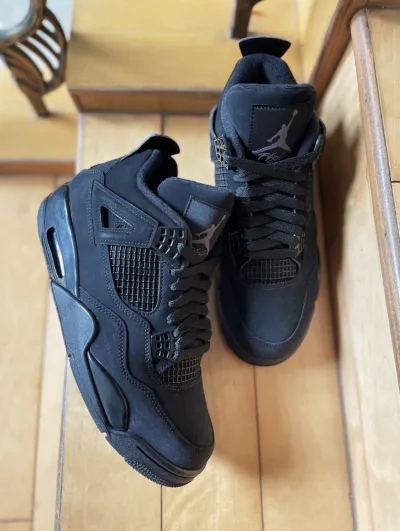 PK God Batch Air Jordan 4 Black Cat CU1110-010 review K*** 01