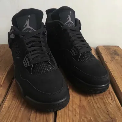 PK God Batch Air Jordan 4 Black Cat CU1110-010 review G*** 01