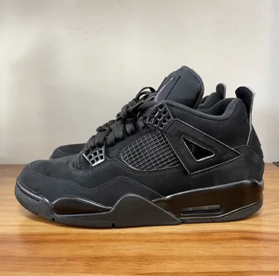 PK God Batch Air Jordan 4 Black Cat CU1110-010 review E*** 00