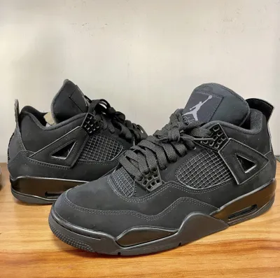 PK God Batch Air Jordan 4 Black Cat CU1110-010 review E*** 02