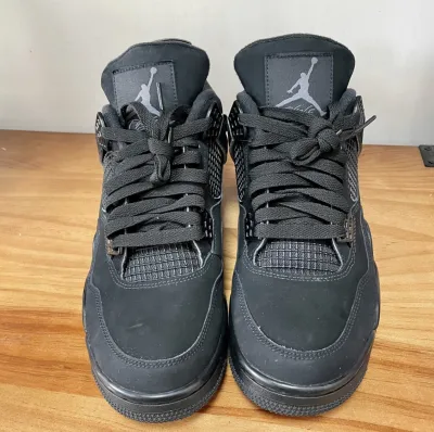 PK God Batch Air Jordan 4 Black Cat CU1110-010 review E*** 03