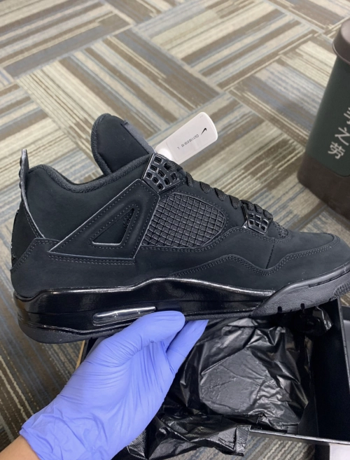 PK God Batch Air Jordan 4 Black Cat CU1110-010 review 