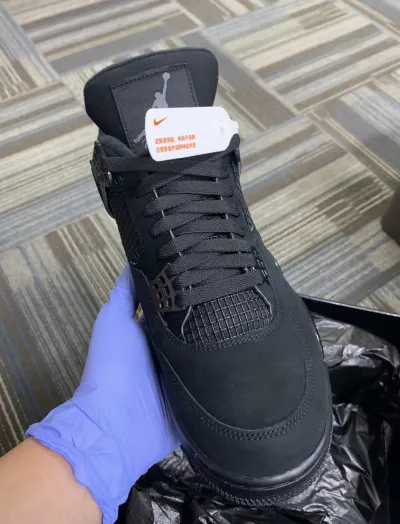 PK God Batch Air Jordan 4 Black Cat CU1110-010 review B*** 01