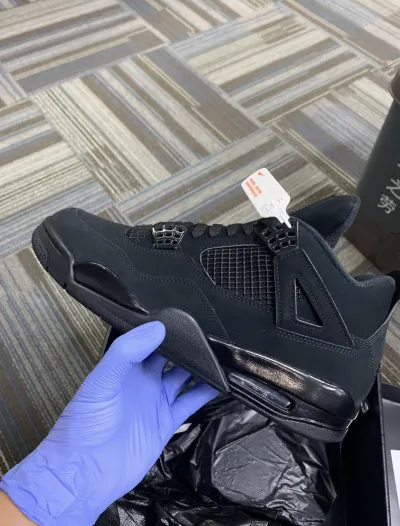 PK God Batch Air Jordan 4 Black Cat CU1110-010 review B*** 02