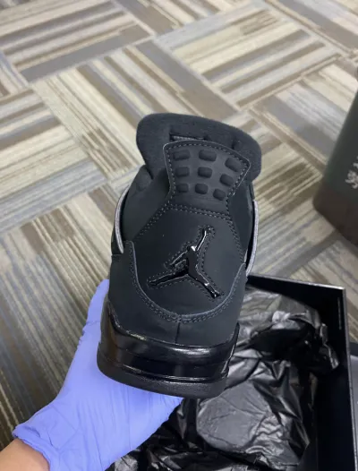 PK God Batch Air Jordan 4 Black Cat CU1110-010 review B*** 03