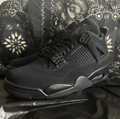 PK God Batch Air Jordan 4 Black Cat CU1110-010 review 