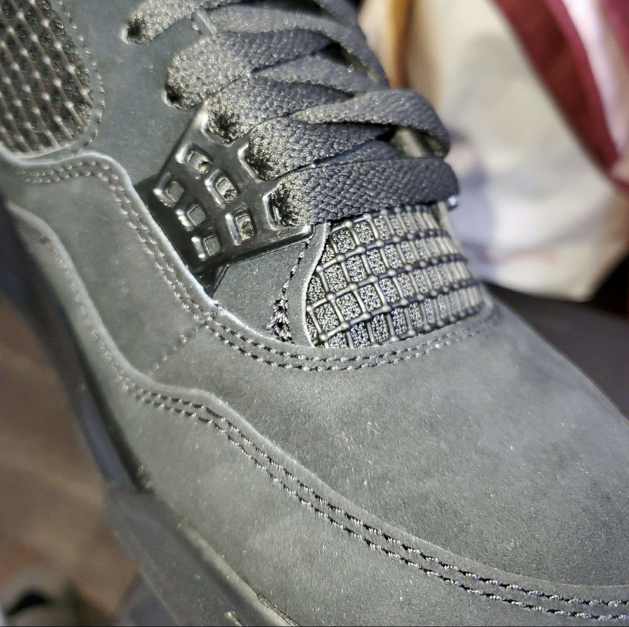 PK God Batch Air Jordan 4 Black Cat CU1110-010 review B*** 04