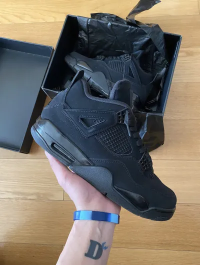 PK God Batch Air Jordan 4 Black Cat CU1110-010 review G***