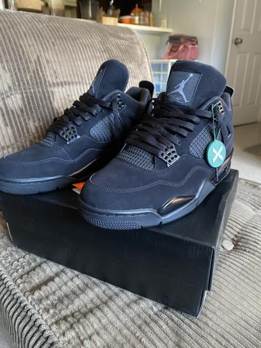 PK God Batch Air Jordan 4 Black Cat CU1110-010 review S***