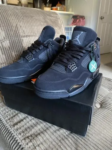 PK God Batch Air Jordan 4 Black Cat CU1110-010 review S***