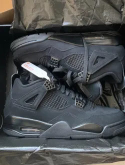 PK God Batch Air Jordan 4 Black Cat CU1110-010 review E*** 01