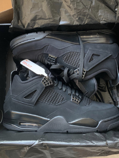 PK God Batch Air Jordan 4 Black Cat CU1110-010 review E*** 00