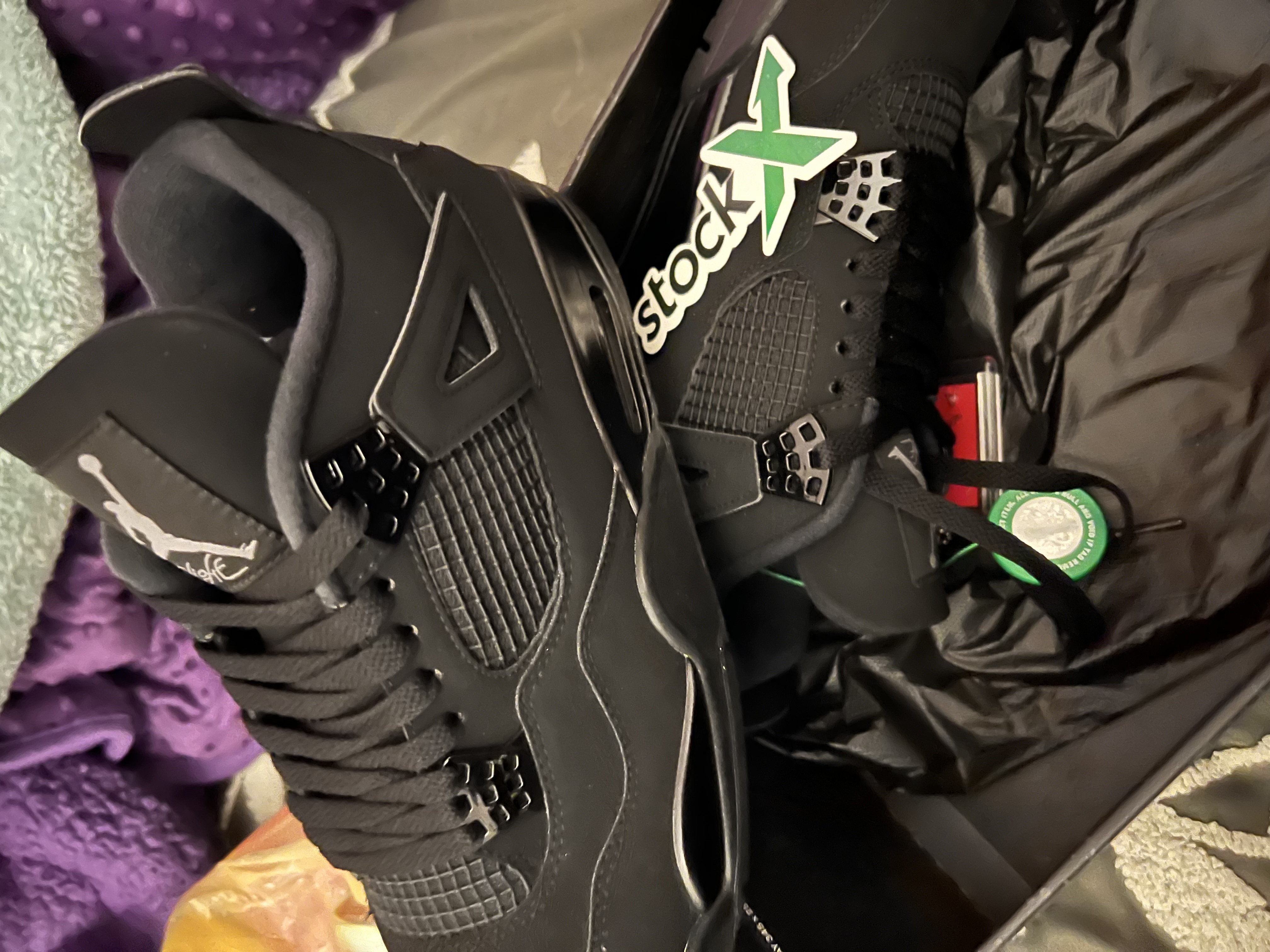 PK God Batch Air Jordan 4 Black Cat CU1110-010 review Chris 01